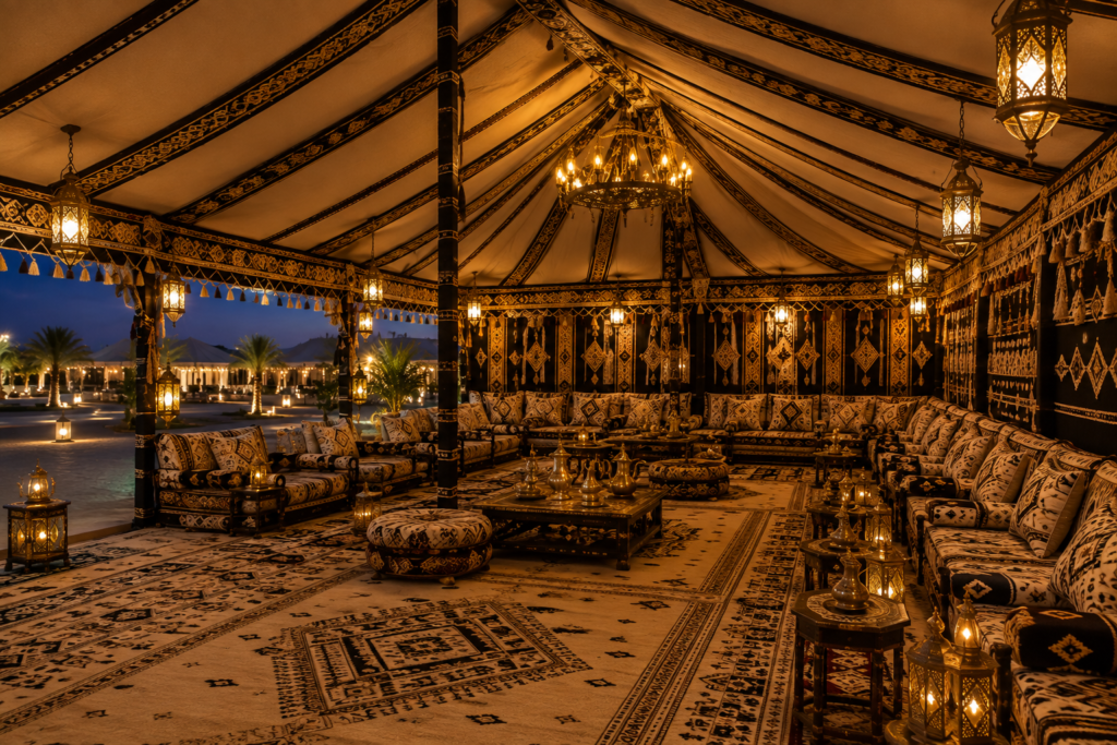 building premium arabic tent & shade solutions across saudi arabia